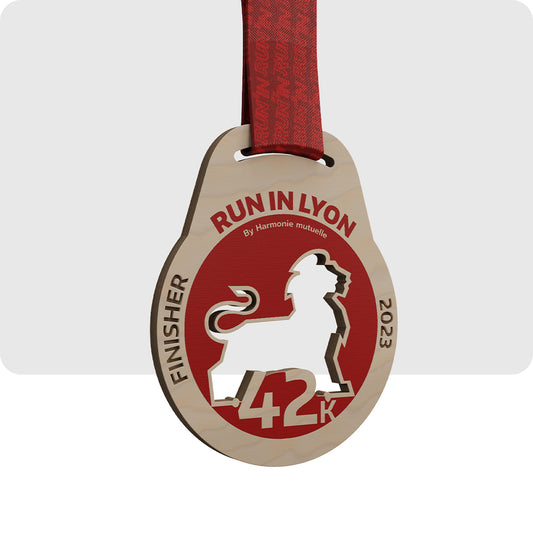 Médaille en Bois - Run in Lyon